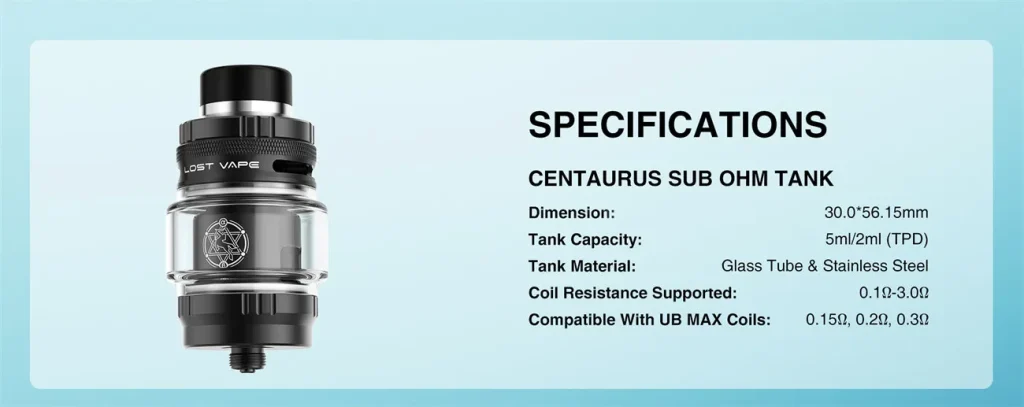 Lost Vape Centaurus N100 Kit Tank