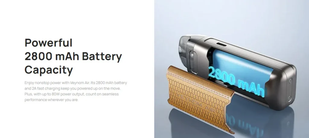 Aspire Veynom Air Pod Kit 2800mAh Battery Capacity