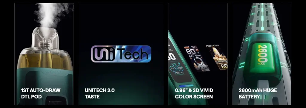 OXVA VPrime Pod Kit Key Features