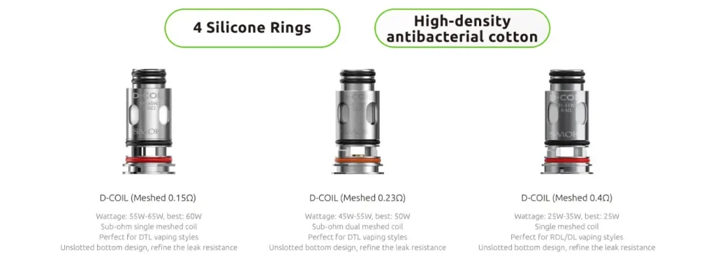 SMOK D Coils Resistance Variations