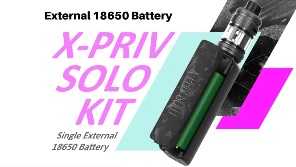 SMOK X-Priv Solo Kit External 18650 Battery