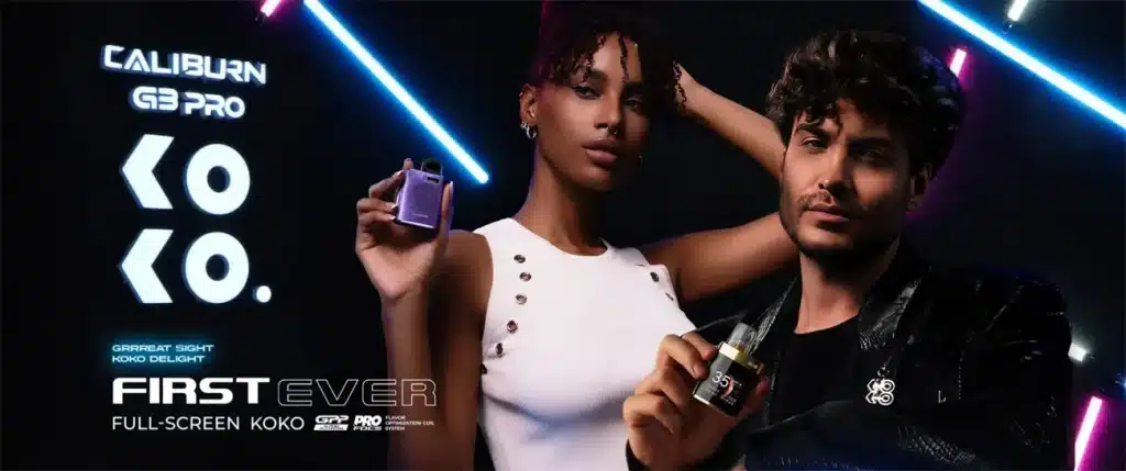 Uwell Caliburn G3 Pro Koko Pod Kit Promo Image Uwell Caliburn G3 Pro Koko Pod Kit Promo Image