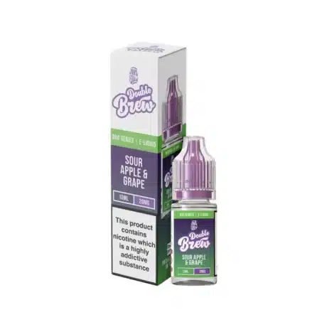 Ohm Brew Double Brew Bar Series 10ml Nic Salts Sour Apple Grape