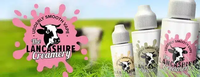 The Lancashire Creamery 100ml Shortfill E-liquid Banner The Lancashire Creamery 100ml Shortfill E-liquid Banner