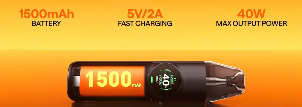 OXVA NeXlim Pod Kit Battery Capacity and Power Output