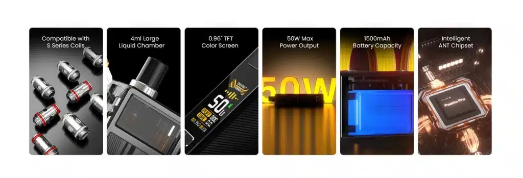 Smoant Pasito Pro Pod Kit Key Features