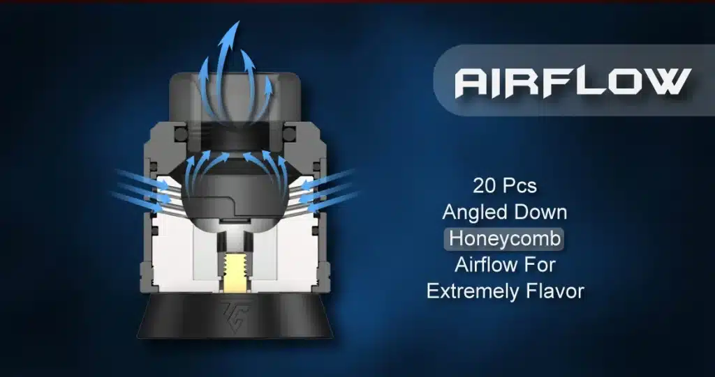Thunder Cloud Blaze Dual Coil RDA Airflow Thunder Cloud Blaze Dual Coil RDA Airflow
