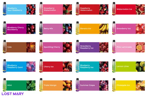 Lost Mary Nera 15K Pods Flavours