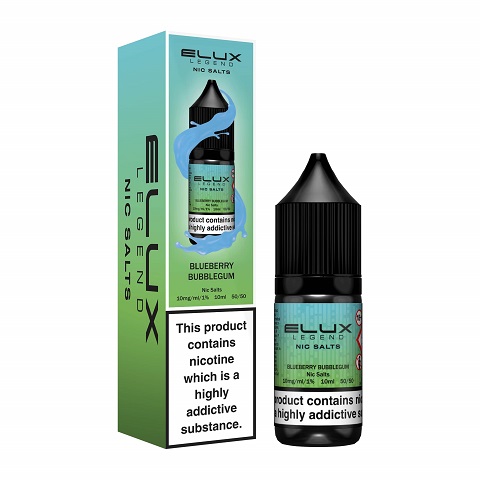 Elux Legend Nic Salts 10ml Blueberry Bubblegum