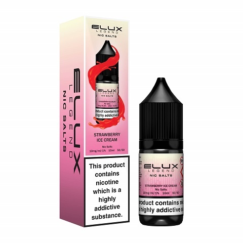 Elux Legend Nic Salts 10ml Strawberry Ice Cream