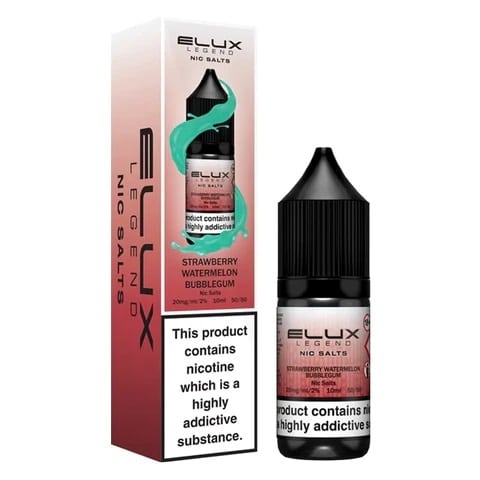 Elux Legend Nic Salts 10ml Strawberry Watermelon Bubblegum