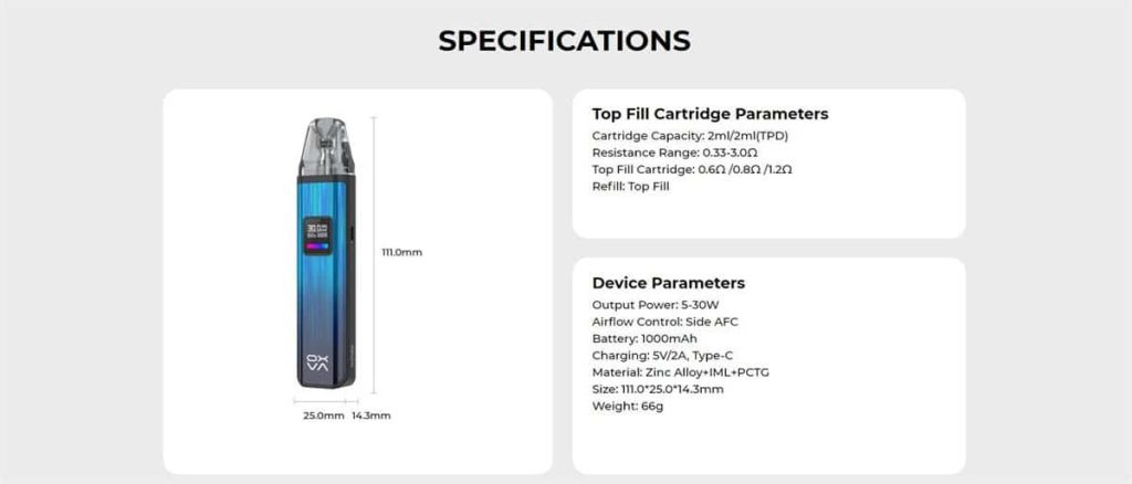 OXVA Xlim Pro Pod Kit 1000mAh
