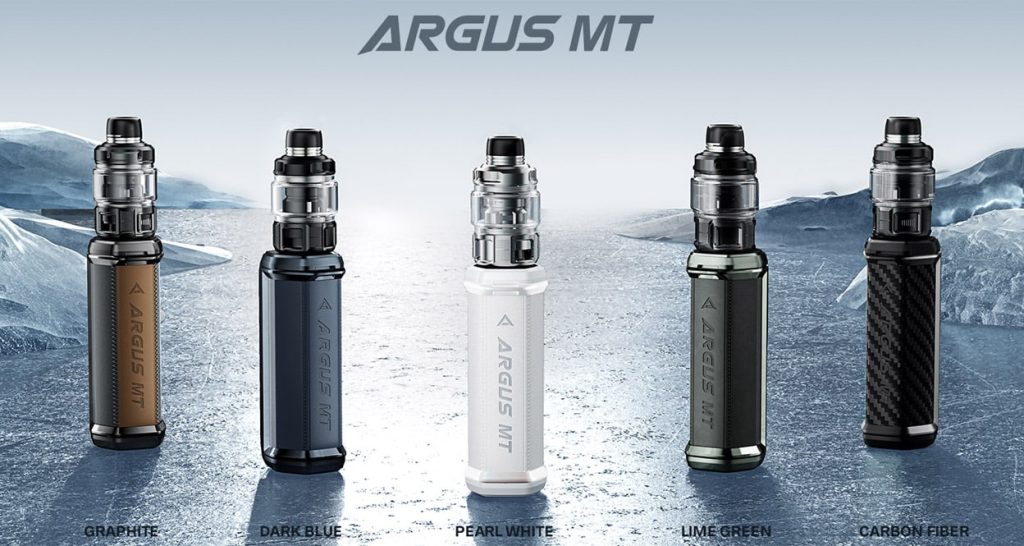 voopoo argus mt replacement tank & 100WT Kit + Maat Colors_White Color:Lumina E-LIQUIDS - Premium E-Juice