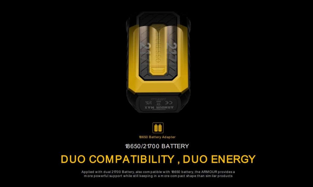 elf bar vape uk Vaporesso Armour Max Vape Mod - DTL Vaping, Multiple Modes, 5-220W  [Requires 2 x 18650 Battery or 21700 - Sold Separately] No Nicotine main image 1