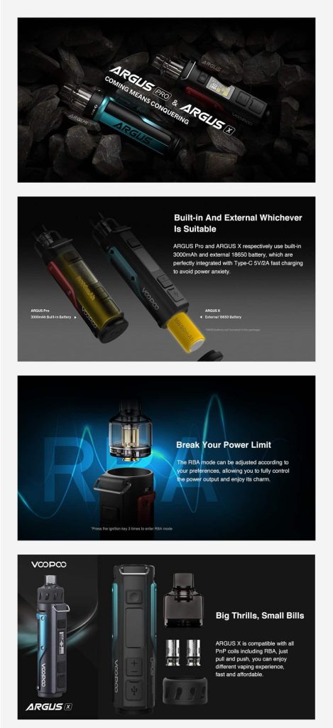 voopoo argus x 18650 80W Mod Pod Kit uwell kit Resistance:Voopoo Argus P1 Empty Pod Cartdidge x 2 (Pack) White Gummy Archives -