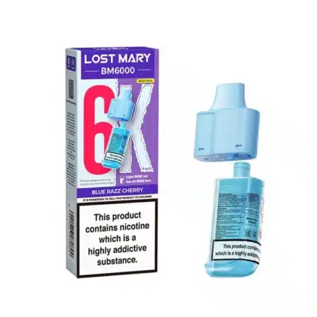 Lost Mary BM6000 Refill Pods Blue Razz Cherry
