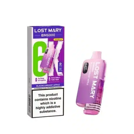 Lost Mary BM6000 Refillable Prefilled Vape Kit Blackcurrant Apple