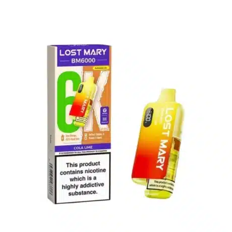 Lost Mary BM6000 Refillable Prefilled Vape Kit Cola Lime