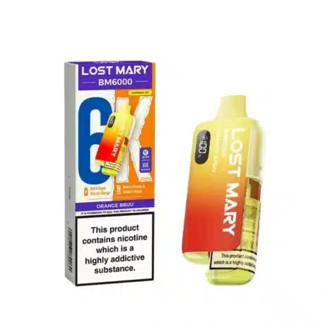 Lost Mary BM6000 Refillable Prefilled Vape Kit Orange Bruu