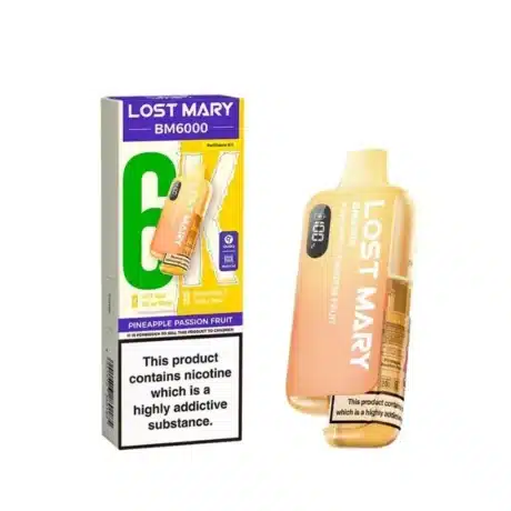 Lost Mary BM6000 Refillable Prefilled Vape Kit Pineapple Passionfruit
