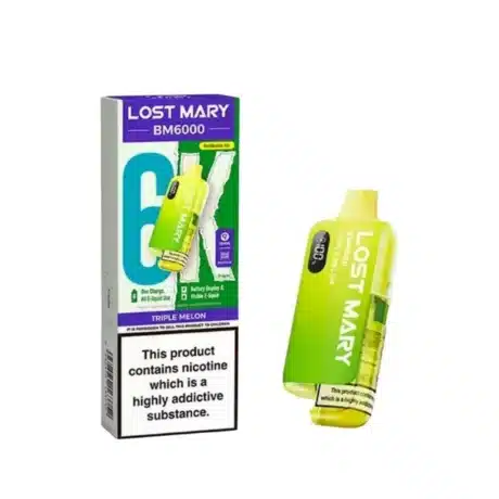 Lost Mary BM6000 Refillable Prefilled Vape Kit Triple Melon