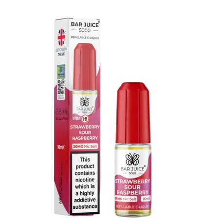 Bar Juice 5000 Nic Salt E-liquid Strawberry Sour Raspberry