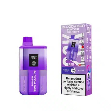 Bloody Bar Pod Twist 20K Vape Kit Blue Razz Bear Bear Mix
