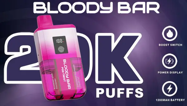 Bloody Bar Pod Twist 20K Vape Kit Features
