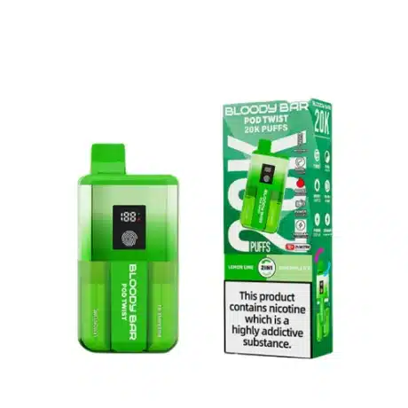 Bloody Bar Pod Twist 20K Vape Kit Lemon Lime Pineapple Ice