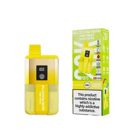 Bloody Bar Pod Twist 20K Vape Kit Pineapple Ice Strawberry Raspberry Cherry Ice