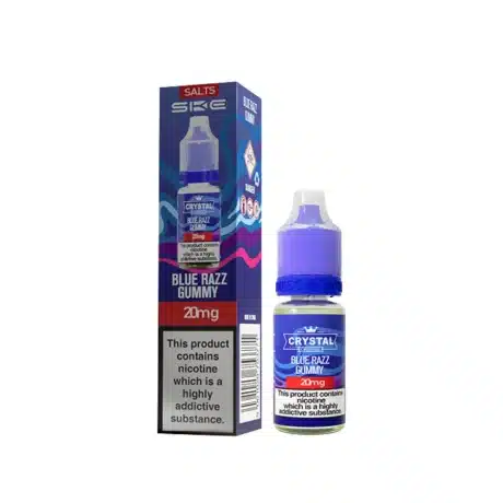 SKE Crystal Original Nic Salts 10ml V1 & V2 Blue Razz Gummy