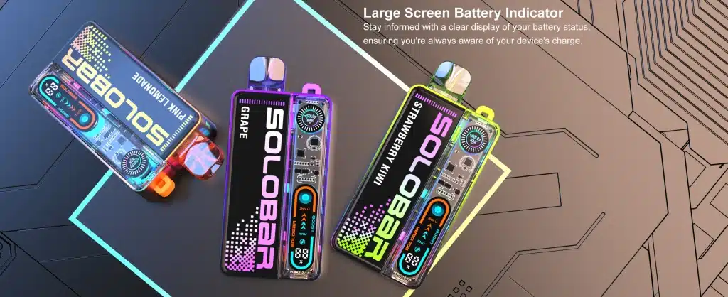 Solobar Boost 30K Screen Battery Indicator