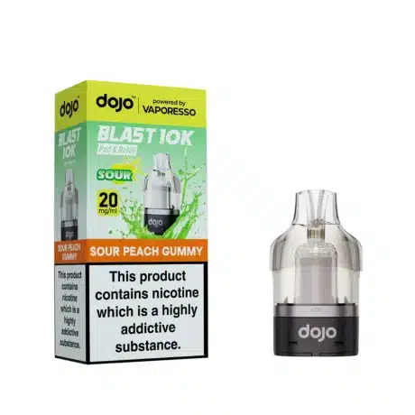 Vaporesso Dojo Blast 10K Prefilled Pods Sour Peach Gummy