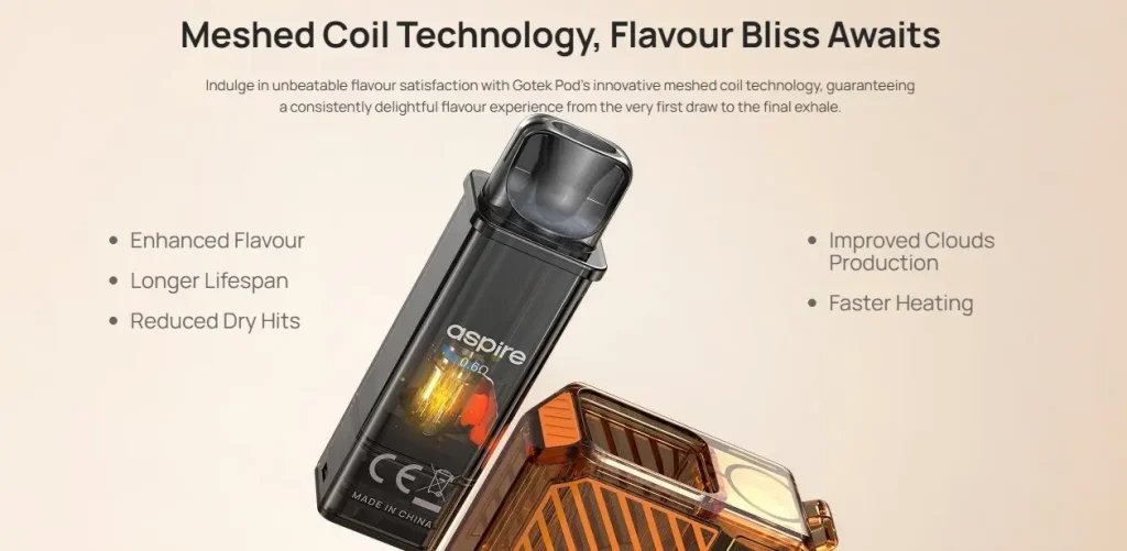 Aspire Gotek X3 Vape Kit Compatible Gotex X Pods