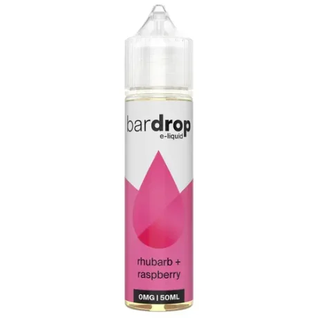 Bar Drop 5050 E-liquid 50ml Shortfill Rhubarb Raspberry
