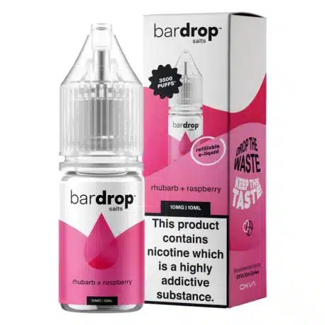 Bar Drop Salts 10ml Rhubarb Raspberry