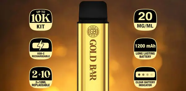 Gold Bar XL Vape Kit Features