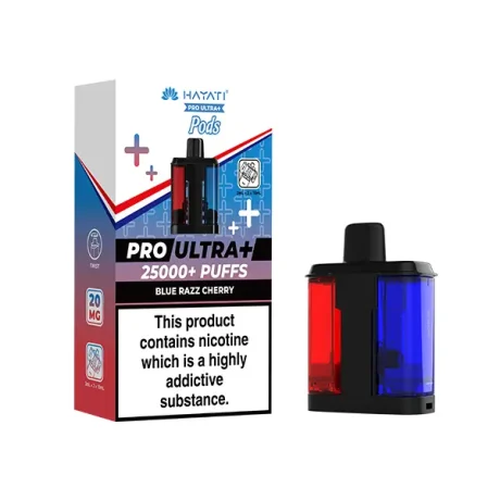 Hayati Pro Ultra Plus 25K Refill Pods Blue Razz Cherry