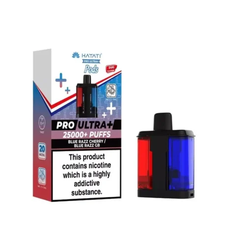 Hayati Pro Ultra Plus 25K Refill Pods Blue Razz Cherry Blue Razz GB