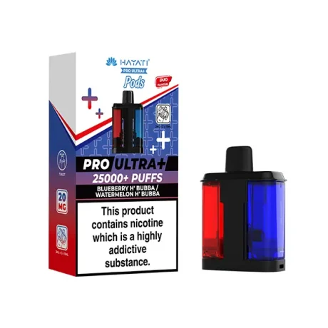 Hayati Pro Ultra Plus 25K Refill Pods Blueberry H Bubba Watermelon H Bubba
