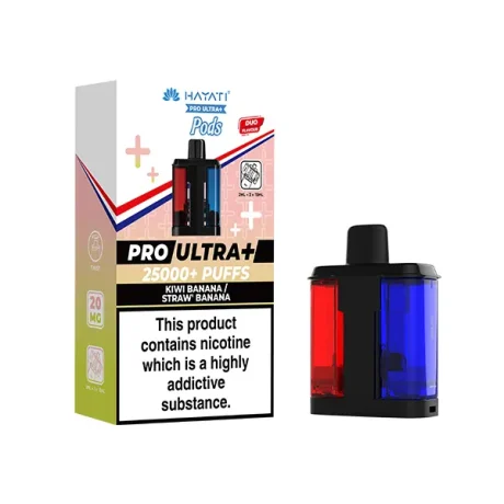 Hayati Pro Ultra Plus 25K Refill Pods Kiwi Banana Straw Banana