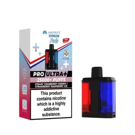 Hayati Pro Ultra Plus 25K Refill Pods Straw Cranberry Cherry Strawberry Raspberry Ice