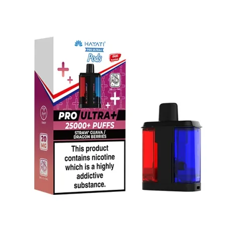 Hayati Pro Ultra Plus 25K Refill Pods Straw Guava Dragon Berries