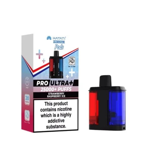 Hayati Pro Ultra Plus 25K Refill Pods Strawberry Raspberry Ice