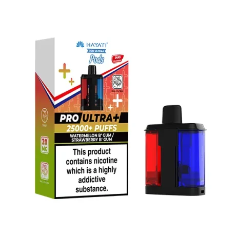 Hayati Pro Ultra Plus 25K Refill Pods Watermelon B Gum Strawberry B Gum