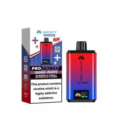 Hayati Pro Ultra Plus 25K Vape Kit Blueberry HBubba Watermelon HBubba