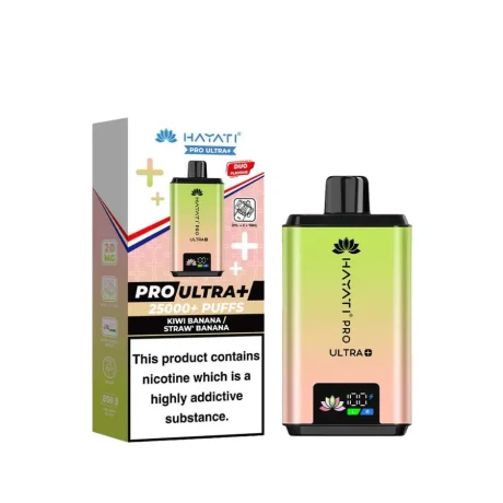 Hayati Pro Ultra Plus 25K Vape Kit Kiwi Banana Straw Banana