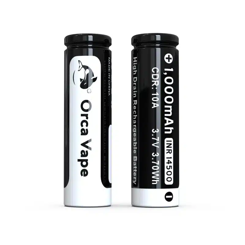 Orca Vape 14500 1000mAh Battery Twin Pack