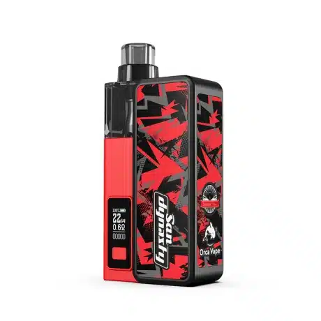 San Dynasty Pod Kit By Orca Vape Cherry Red