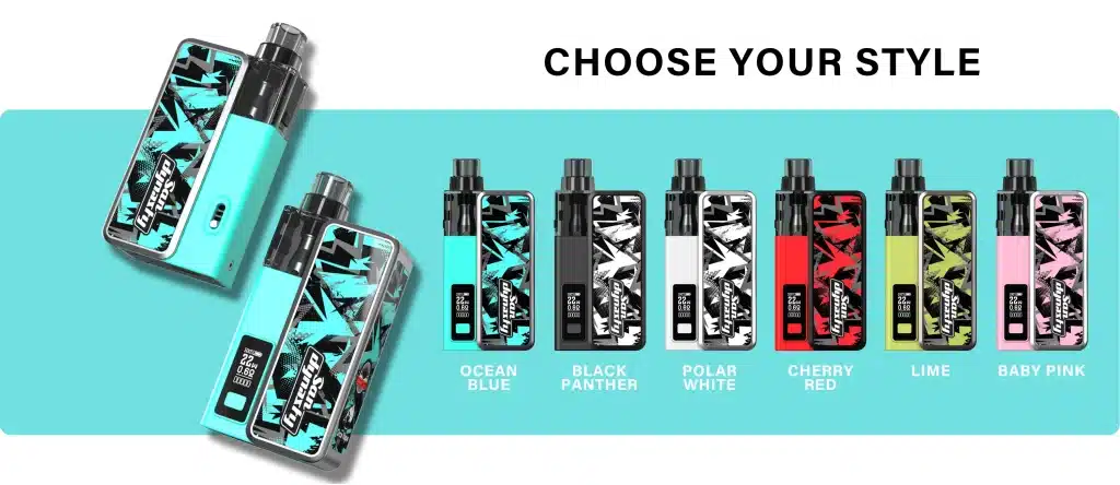 San Dynasty Pod Kit By Orca Vape Colours